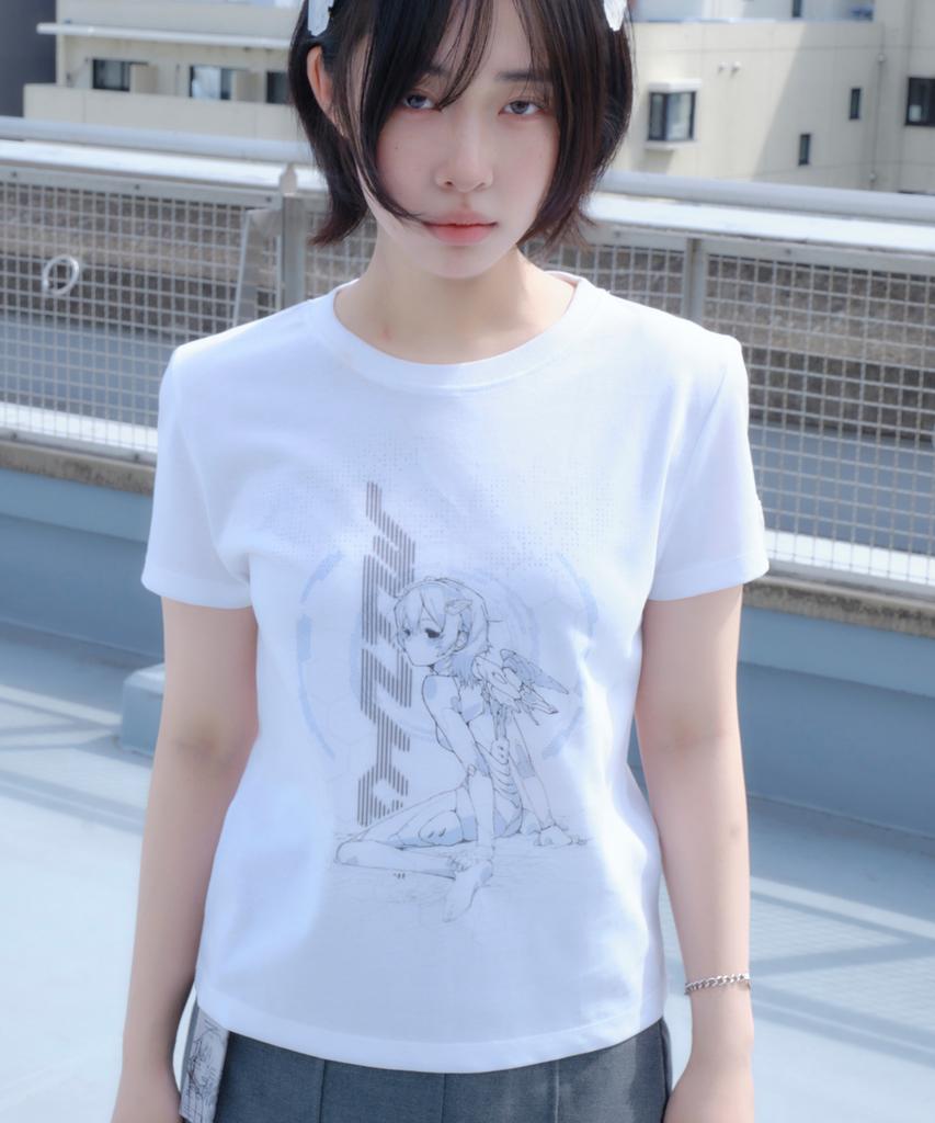 Miyuki Miyu Kiel Wing T-Shirt White (Slim)