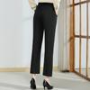 Paster Women's Elastic Waist Straight-Leg Cropped Pants