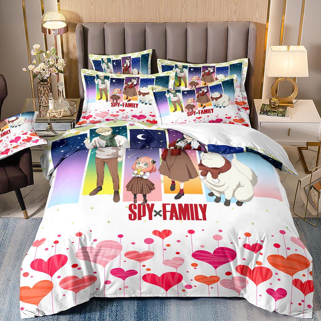 Spy X Family 3D Print Anime Printed Bed Set Duvet Cover Pillowcase Bedding Set Bed Linen Sheet Quilt Cover Full Queen King Size
