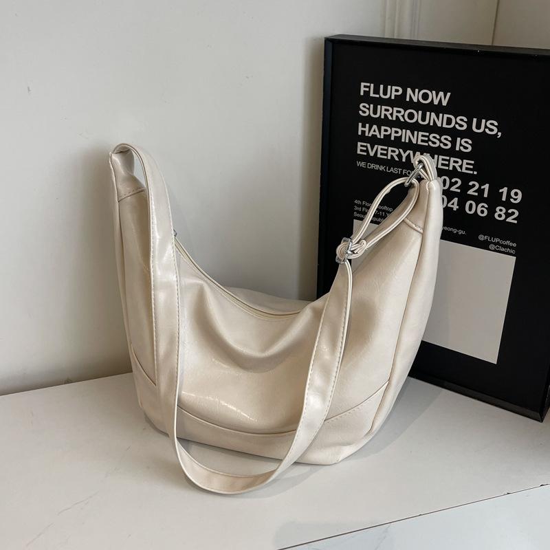 Simple Large-capacity Bag Women's 2025 New Fashion Versatile Casual Shoulder Bag Student Commuter Messenger Tote Bag