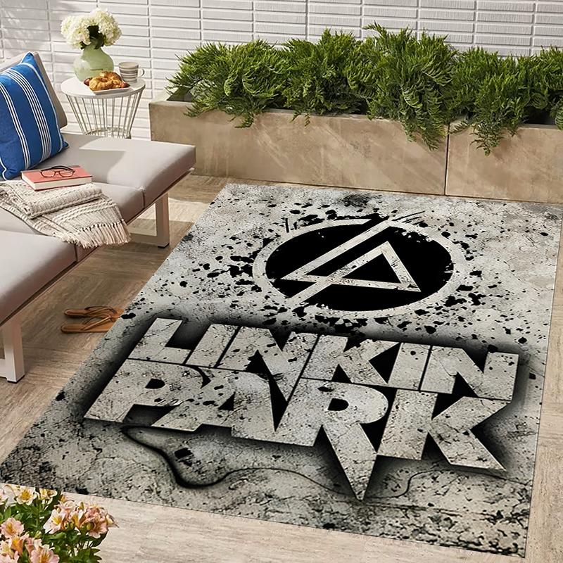 1pc Linkin Park1 Design Area Rug - Non-Slip, Soft & Cozy Floor Mat for Living Room, Bedroom, Office - Indoor/Outdoor Decorative Carpet