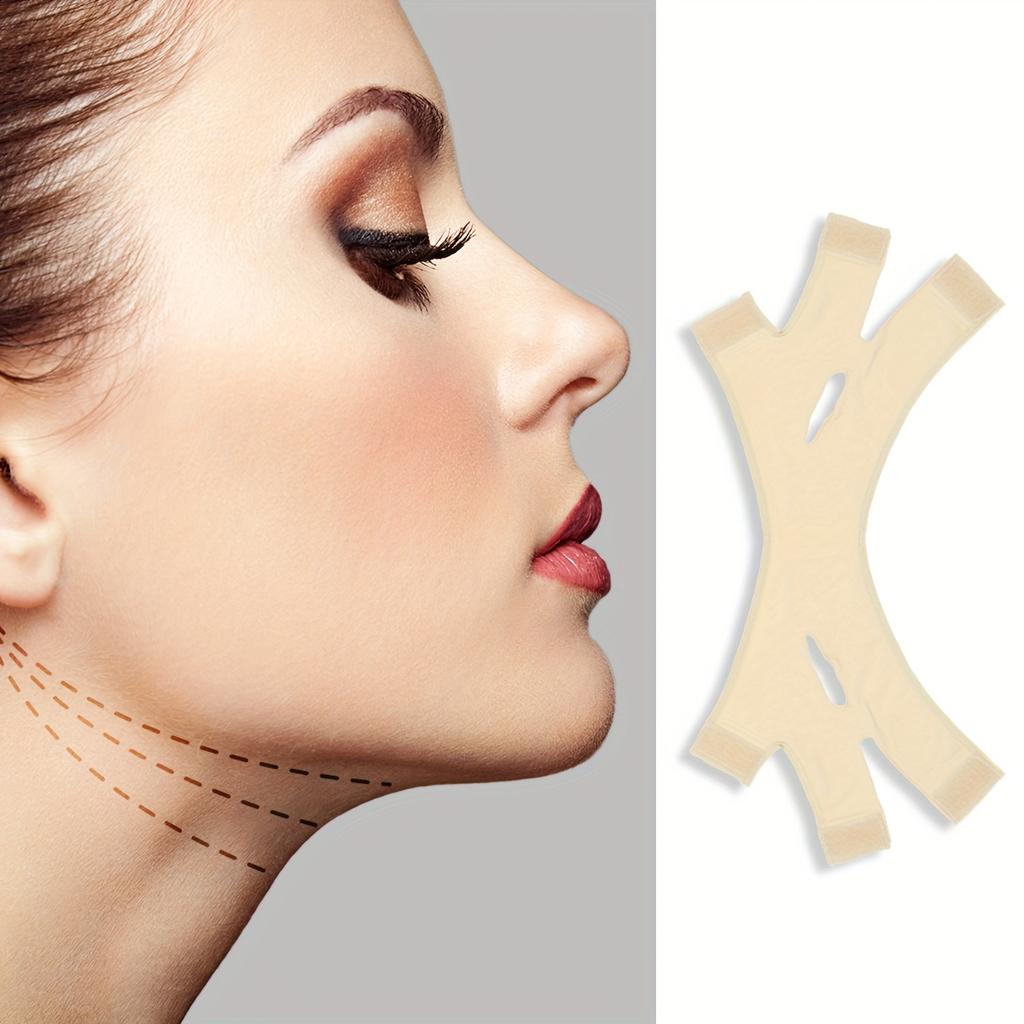 V-Line Face Shaper Facial Strap with Chin Lift Low-Allergy Breathable Compression Band Invisible Stitches
