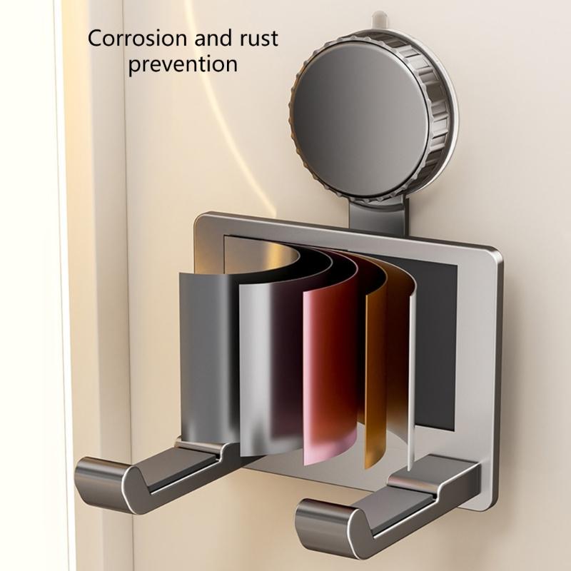 Blow Dryer Stand Space Saving Bathroom Storage Solution with Strong Suction Power not Drill Hair Dryer Rack for Toliet