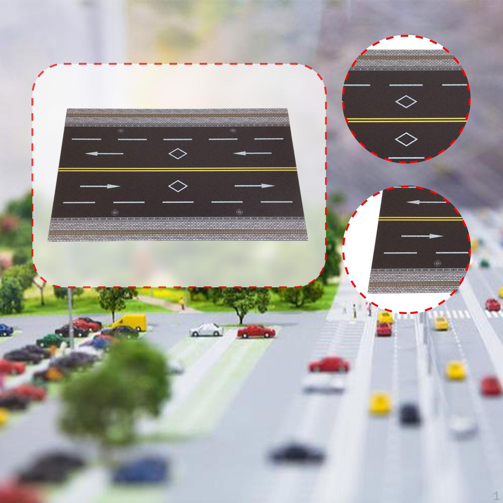 

Модель сцени шосе 1/64, лита під тиском, гараж для автомобілів, діорама, фон, нековзний, макет, сцена, парковка With zebra crossing