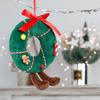 Christmas Decorations - Cute Christmas Mushroom Wreath Figurines, Plush Dolls, Ornaments, Christmas Gift Figurines