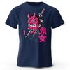 Japanese Samurai Print Men Pure Cotton Sports Running Short Sleeved Simple Style Fitness and Comfortable Plus Size Loose Tshirt