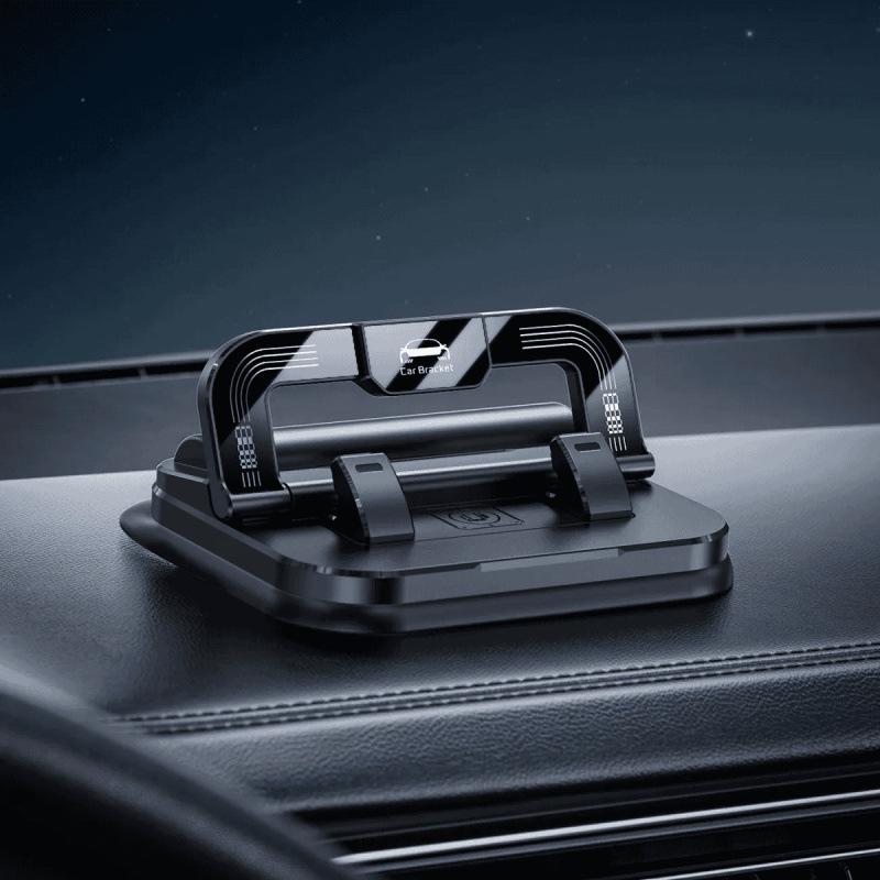 Car Dashboard Anti-Shake Phone Holder with Parking Number Plate Bracket + Parking Plate