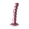 Ouch! - Silicone dildo with beads - 13 cm