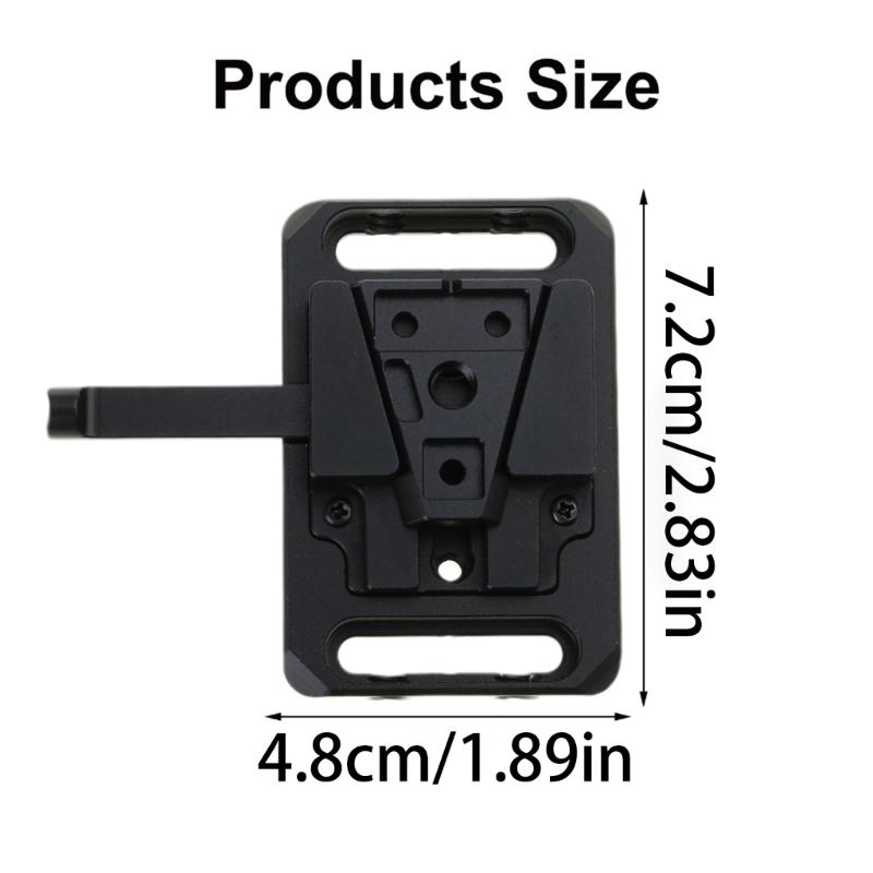 V Mount Battery Plate Rod Clamps V Lock Mount Battery Baseplate Adapter for Camera Power Supply Photography Accessories