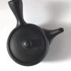 Tokoname Ware Large Teapot with Ceramic Tea Strainer, Ceramesh, 480cc, Made in Japan (Black Mud)
