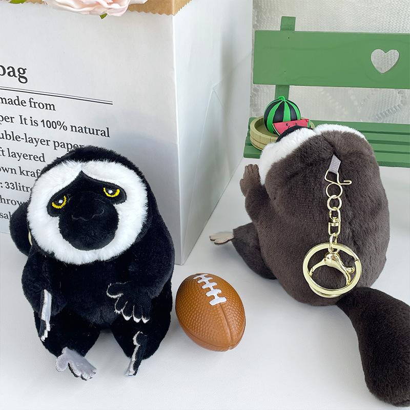 New White-faced Monkey Plush Keychain Pendant Doll Creative Doll Grab Machine Doll Children's Holiday Gift