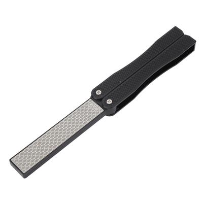 Afilador de Navaja de Bolsillo Multiusos de Doble Cara Piedra de Afilar Plegable para Hoz para Exterior