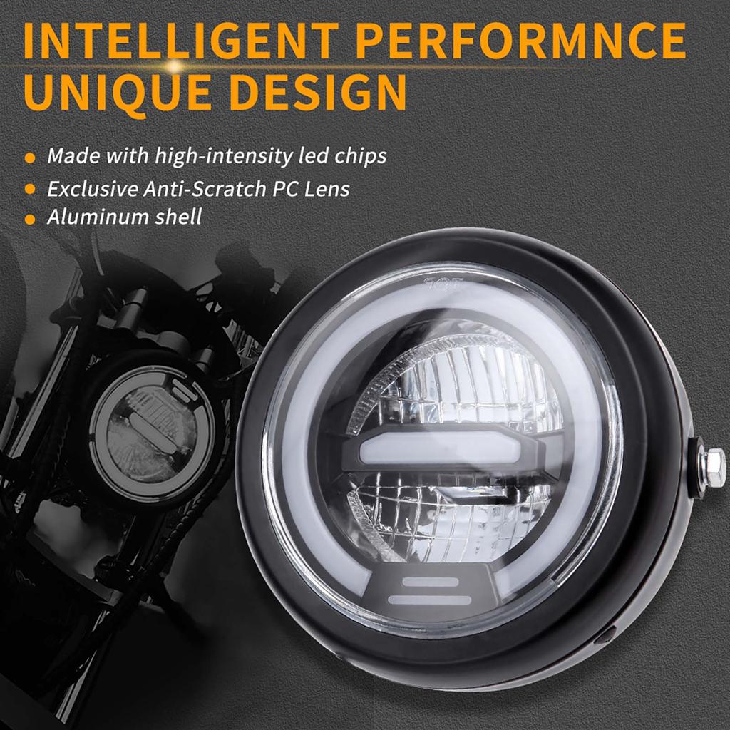 6.8 Inch Motorcycle Led Headlight Projector For Harley Touring Softail Heritage Street Glide Road King