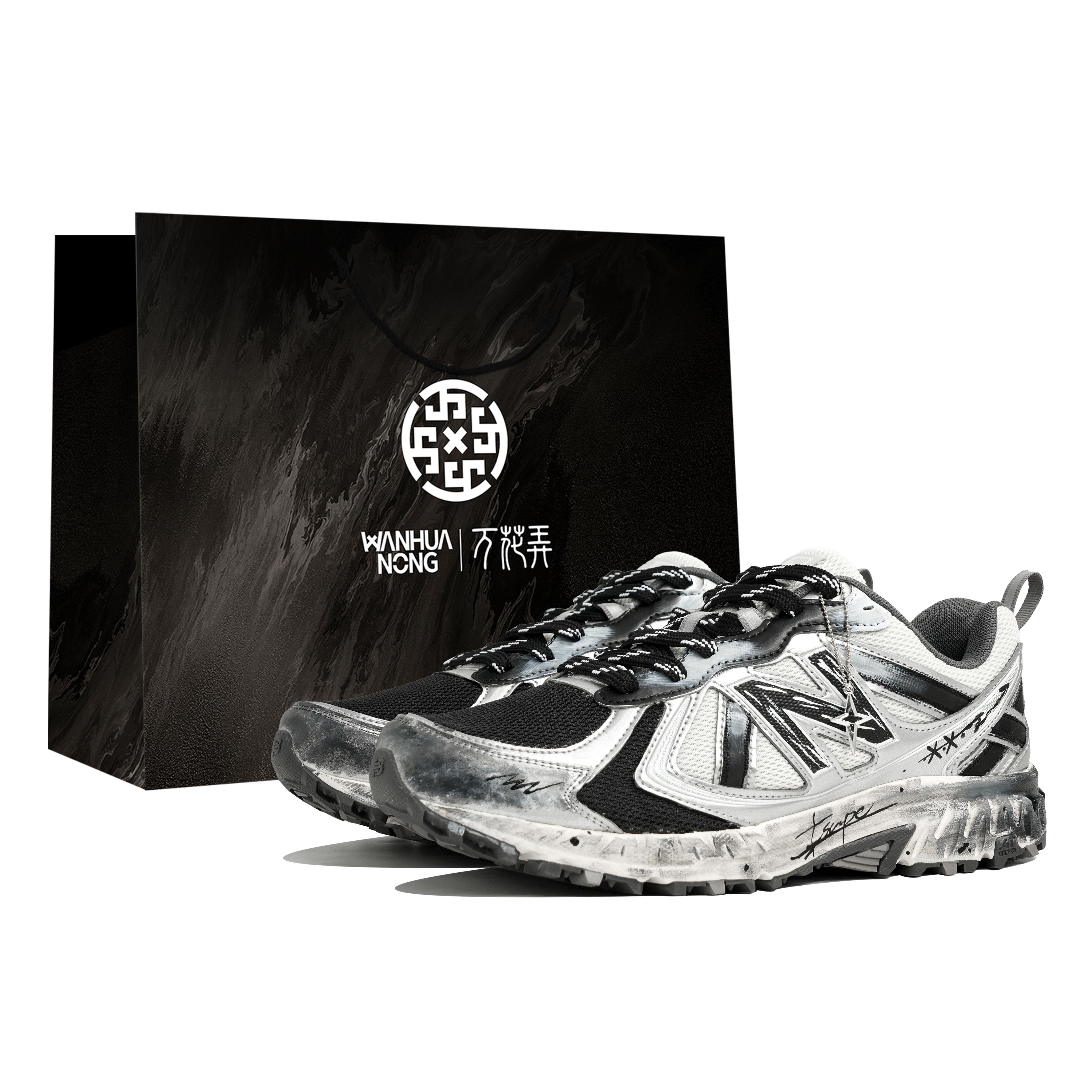 

New Balance NB 410 V5 Cushioning Abrasion Resistant Low top Running Shoes Unisex Silver Black MT410KM5(Team113-S-BOX) 39.5