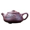 260ml Antique Yixing Purple Clay Teapots Famous Artists Handmade Stone Scoop Pot Raw Ore Purple Mud Kettle Chinese Zisha Tea Set