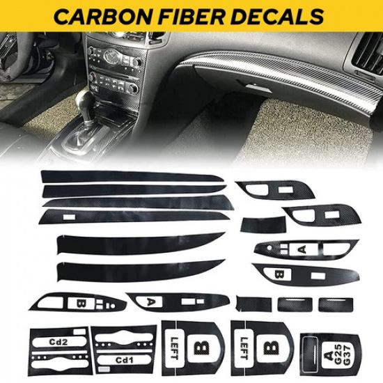 

Накладка на вентиляційну решітку салону з вуглецевого волокна для Infiniti 2010-2016 G25 G37 A