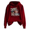 Ladies Fashion Casual Long Sleeve Printed Round Neck Hoodie Pullover Top