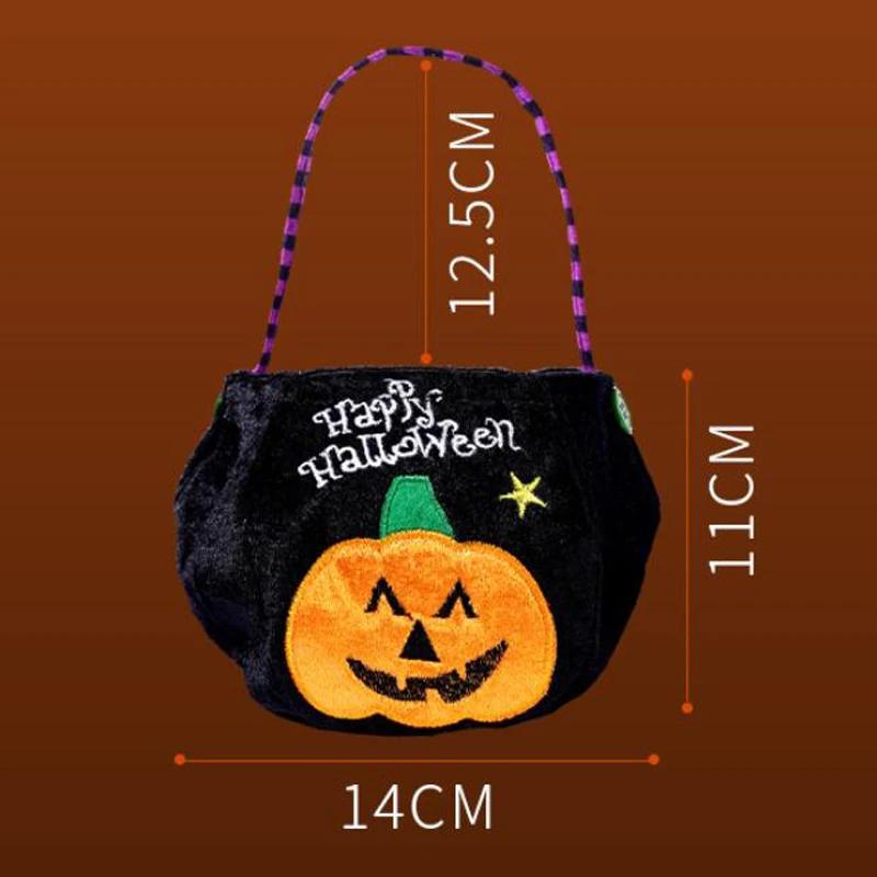 Halloween Portable Three-dimensional Pumpkin Bag All Saints' Day Candy Bag for Children Party Holiday Creative Spirit Props