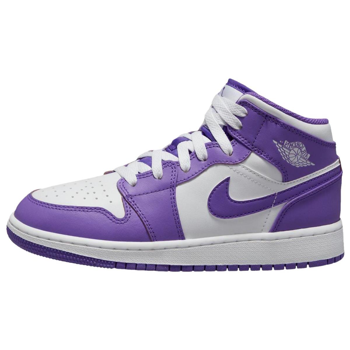 

Кроссовки Jordan 1 Mid Purple Venom (GS)(DQ8423-511) 38.5