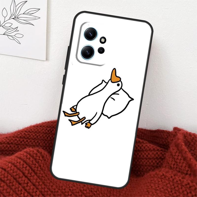 Cartoon Duck Knife Case For Xiaomi Redmi Note 14 13 10 11 12 15 Pro Plus Cover For Redmi 15 14C 12C 10C 13C 15C