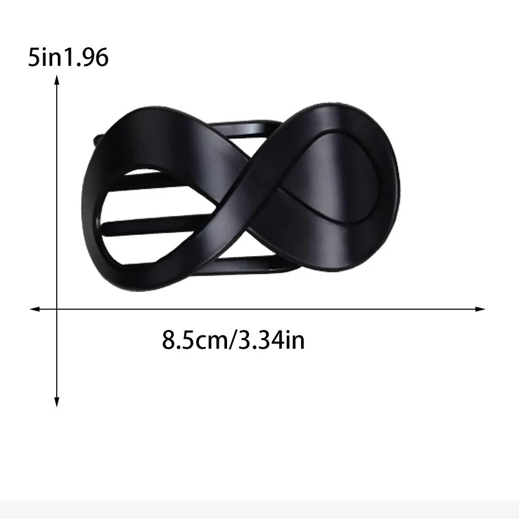 8-shaped Frosted Hair Clip for Woman Ins Wind Elegant Temperament Shark Clip Fashion Girl Hair Claw