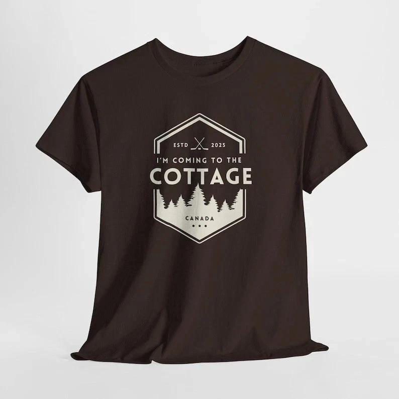 Coming to the cottage cotton Shirt, Cozy cabin, Heated Rivalry Shirt, Funny shir 3XL
