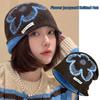 Warm Fair Isle Style Beanies Wool Printing Knit Cap Retro Ear Protection Hat  Autumn