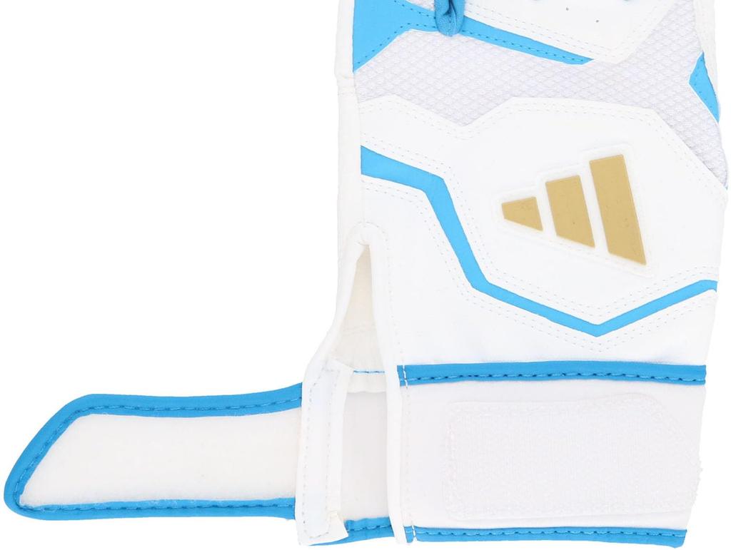 Adidas Baseball Schlaghandschuhe Größe Blau LBG404, 41, Basic, Weiß/Himmel (1122), Groß,