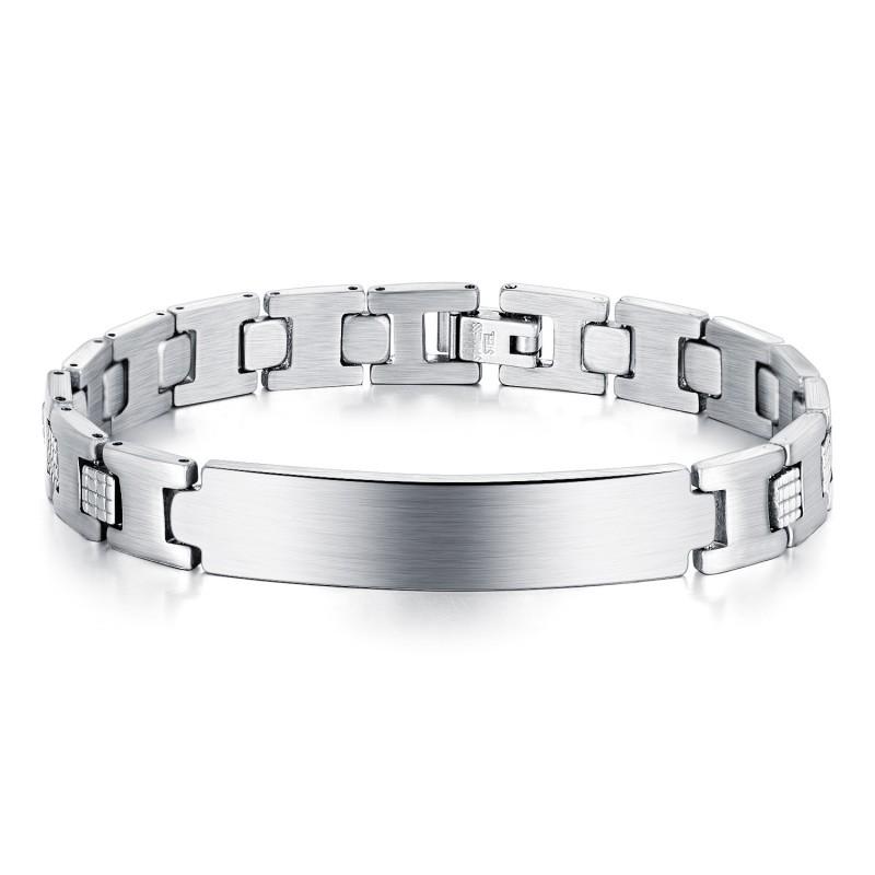 Stainless Steel Adjustable Bracelet Men s Titanium