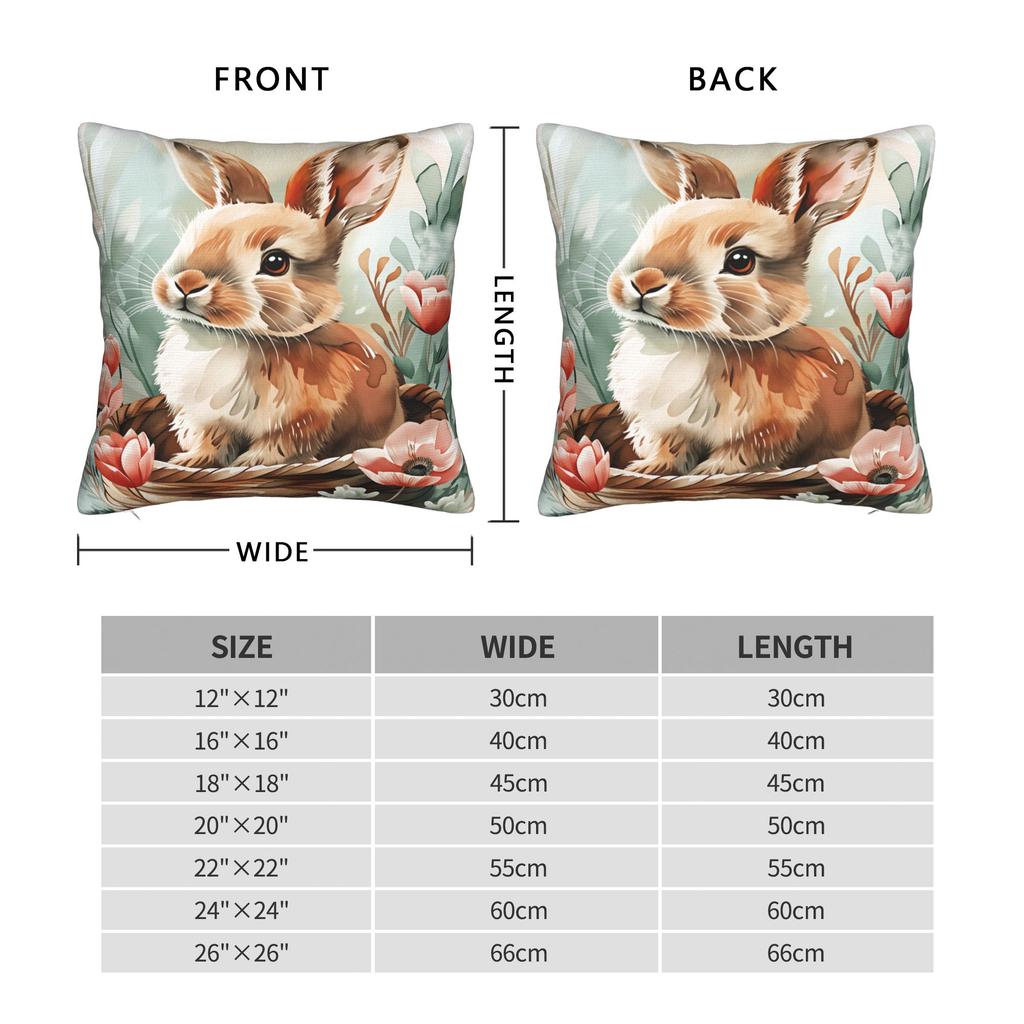 Easter Bunny Pillowcases Fashion Pillow Case For Office Car Home Decor Design Pillow Cover