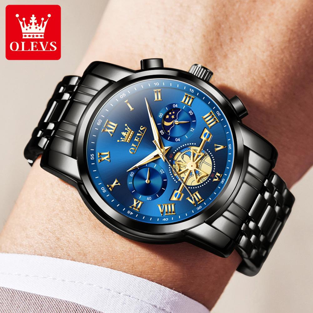 OLEVS Brand Watch Waterproof Quartz Watch Night Light Non Mechanical Men's Watch Men's 2859