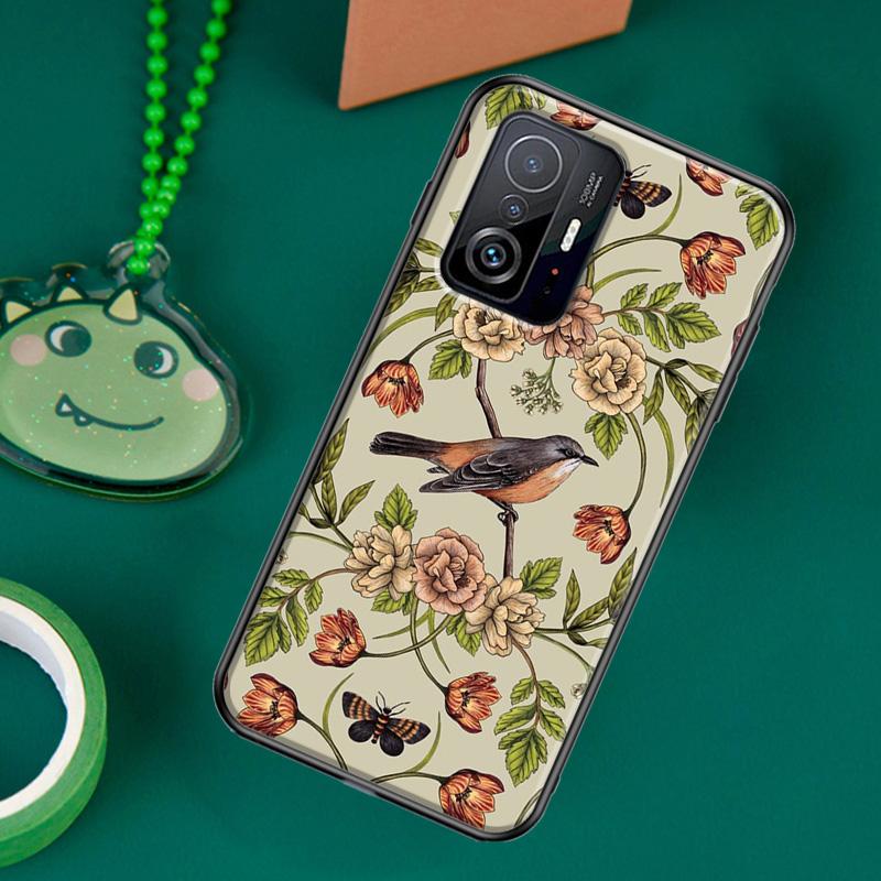 Garden Birds Case For POCO F5 X5 X3 Pro X4 F4 GT F3 M5s C40 Cover For Xiaomi 13 12 Lite 11T 12T Pro 12X