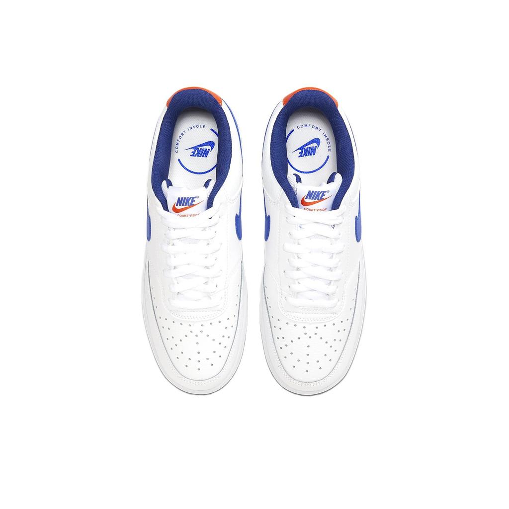 Nike Court Vision 1 Low Casual Slip Resistant Shock Absorbing Durable Low Top Skate Shoes Men Sneaker White Blue Red DN4243-141