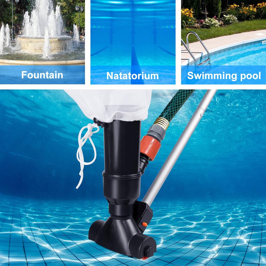 Portable Pool Vacuum for Above Ground Portable Handheld Swimming Pool Jet Cleaner Suction Cup Pool Cleaning Kit