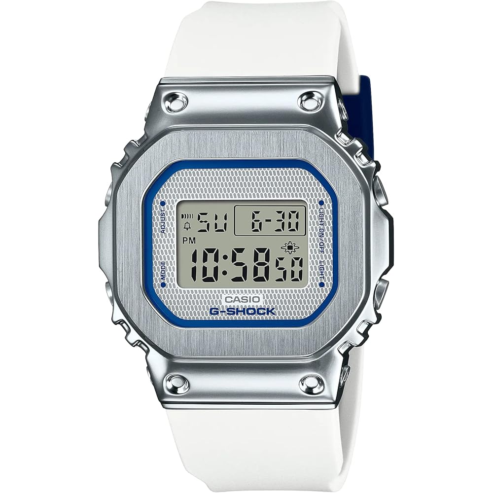 Casio G-Shock GM-S5600LC-7 Boys Size White Analog-Digital Watch Imported Model
