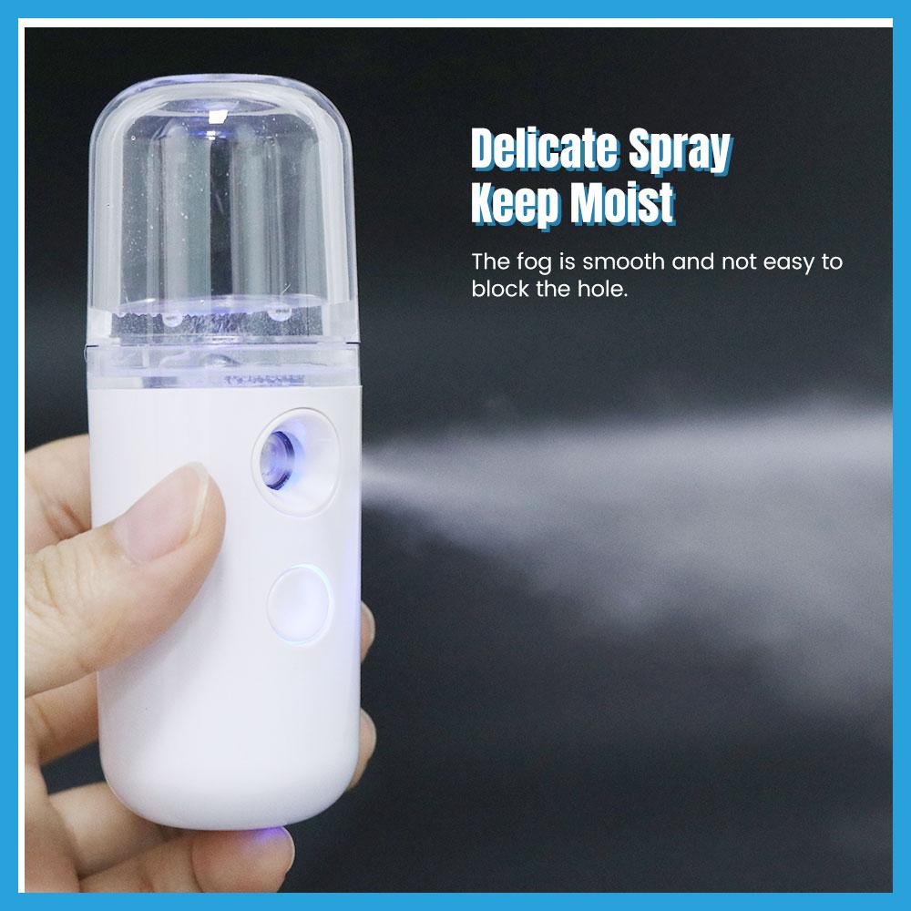 Mini Face Steamer Nano Facial Mister Hydrating Handy Handheld Usb Rechargeable Mini Facial Steamer For Eyelash Extensions Skin
