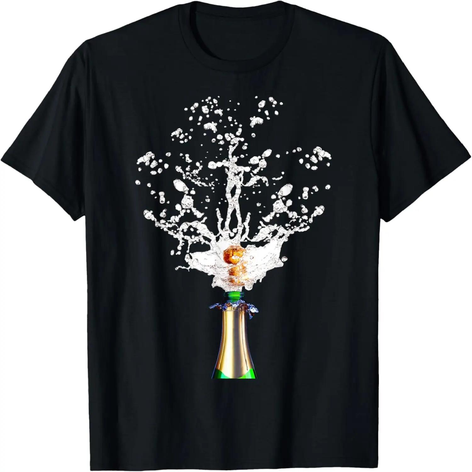 Ваше здоровье! Бокалы для шампанского Тост Крутая графика Вечеринка Футболка для взрослых S чёрный