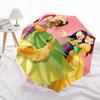 Princess Friendship, Disney Magic Themed Automatic Opening and Closing Umbrella, Brightly Colored 8-rib Portable Umbrella, Suitable for Men