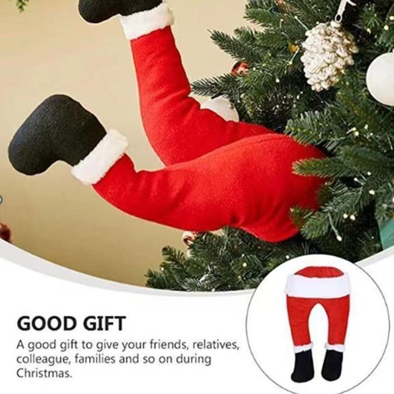 

New Christmas Tree Pendant, Swinging and Shaking Decoration, Christmas Scene Arrangement, Electric Elf Pants Red trousers