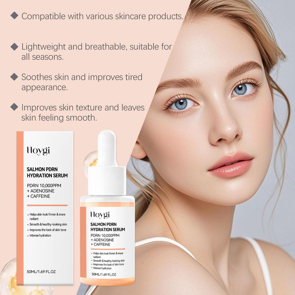 Salmon Facial Essence - Moisturizing & Brightening Face Serum - Hydrating & Soothing Formula for Clean