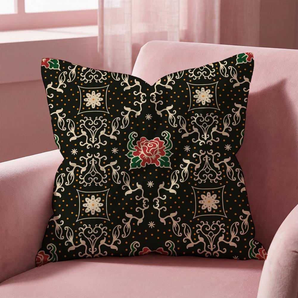 Snycler Boho Carpet Pattern Cushion Cover Multi-Scene Pillow Cover for Home & Car - Reversible, Soft & Durable for Daily Use