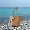 Women Straw Tote Bag Crochet Shoulder Bag Trendy Summer Woven Tote Bag Large Capacity Travel Beach Handbag for Outdoor Vacation