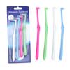 Lot de 4 brosses interdentaires orthodontiques à faisceau unique, souples, pour le nettoyage des dents, outil de soins bucco-dentaires, petite tête, implant capillaire souple pour adultes