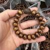 Huanghuali Sandalwood Buddhist Beads Wooden Cultural Crafts Unisex Hand String
