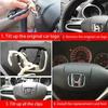 Per Honda Civic Accord CRV HRV Fit Jazz City Odyssey Jade Vezel NSX Inspire 50/53mm Emblema Logo Centrale Volante Auto