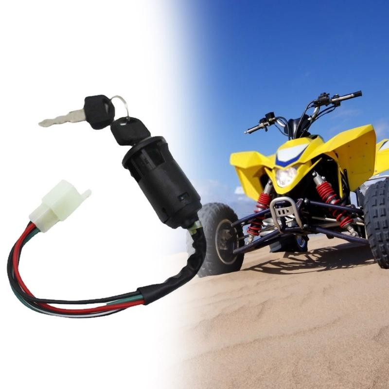 4 Wire Motorcycle Ignition Switch+Key for 50 70 90 110 125 150 200 250CC ATV Dirt Bike Pocket Bike