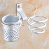 Golden Haie Dryer Rack with Cup Hair   Households Rack Hair Blow Dryer Holder Aluminum Shelf Bathroom Accessories  WF