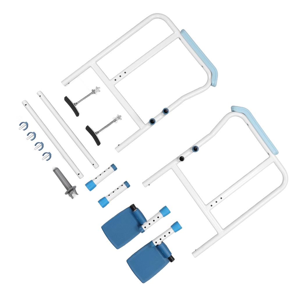 Toilet Safety Rail with Pedal Heavy Duty Height Adjustable Toilet Handrail Frame for Elderly