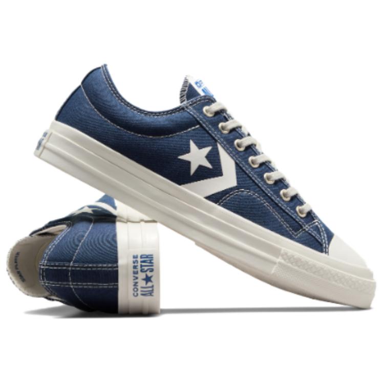 Converse Star Player 76 Low Navy Vintage White Unisex Sneaker Blau A08540C