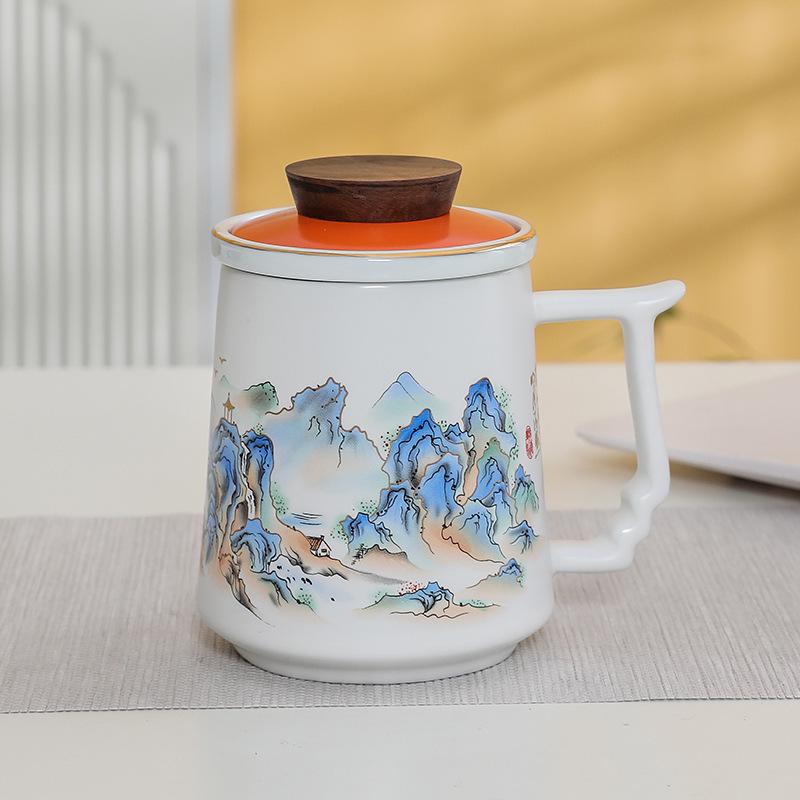 Premium Ceramic Mug with Custom Logo - Gift for Annual Company Event or Cultural Souvenir